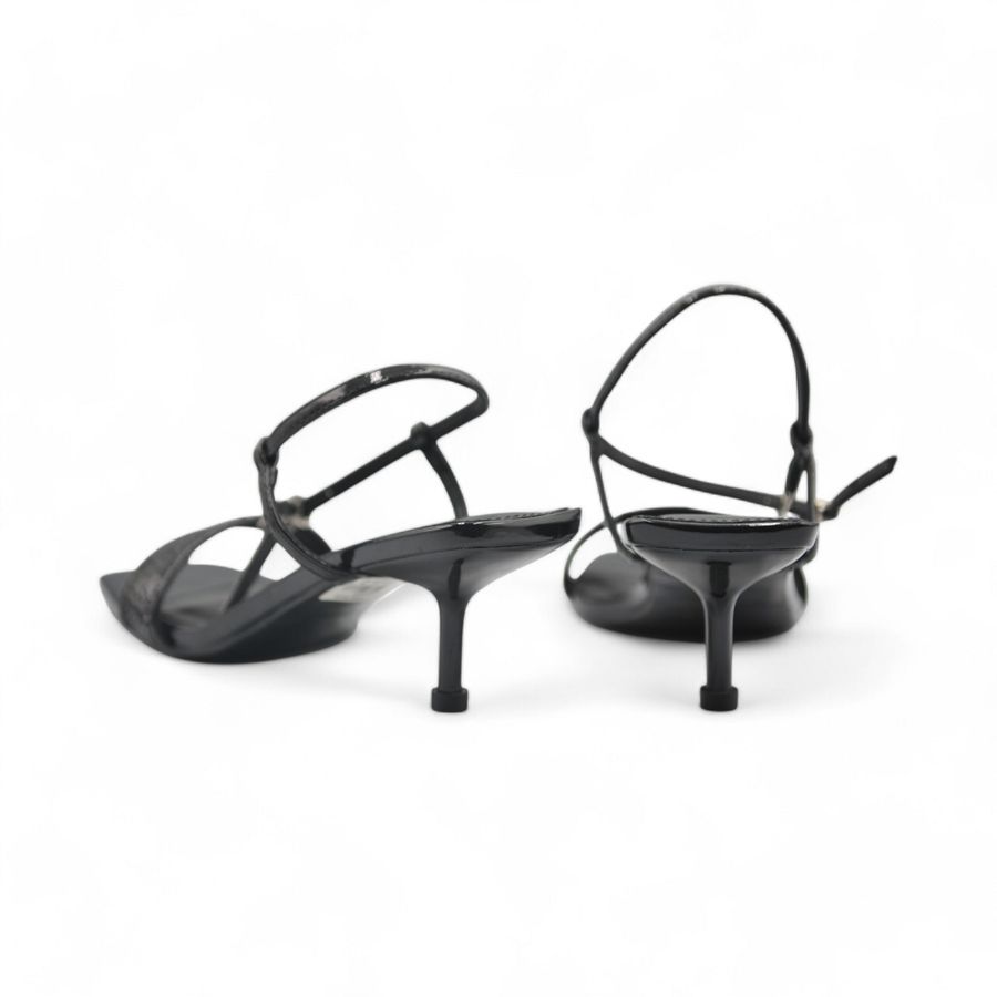 Giày Cao Gót Nữ TGG ST9995 Màu Đen Da Trơn Size 35