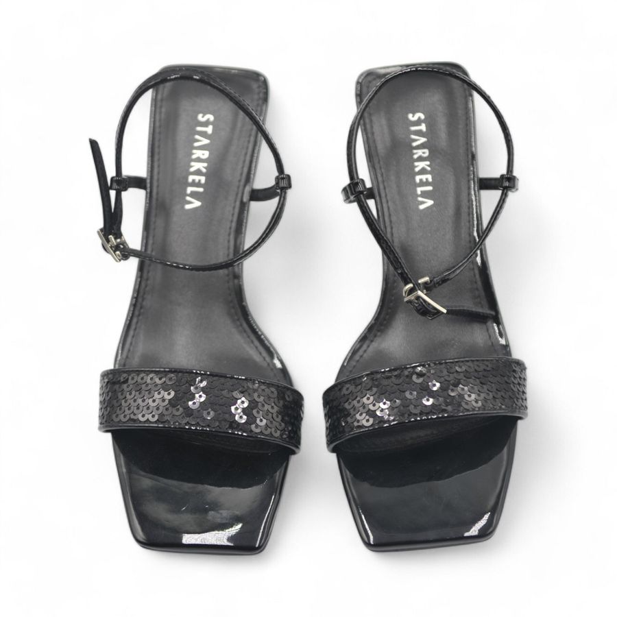 Giày Cao Gót Nữ TGG ST9995 Màu Đen Da Trơn Size 36