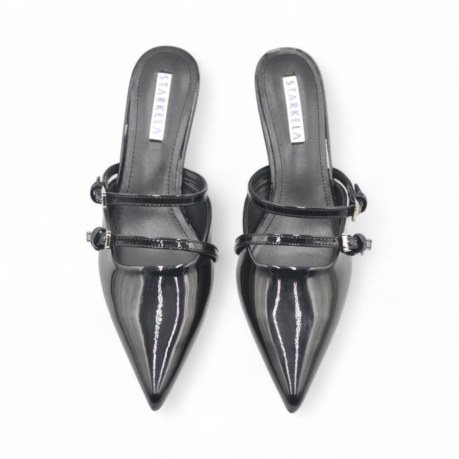 Giày Cao Gót Nữ TGG STM8-23 Màu Đen Da Bóng Size 36