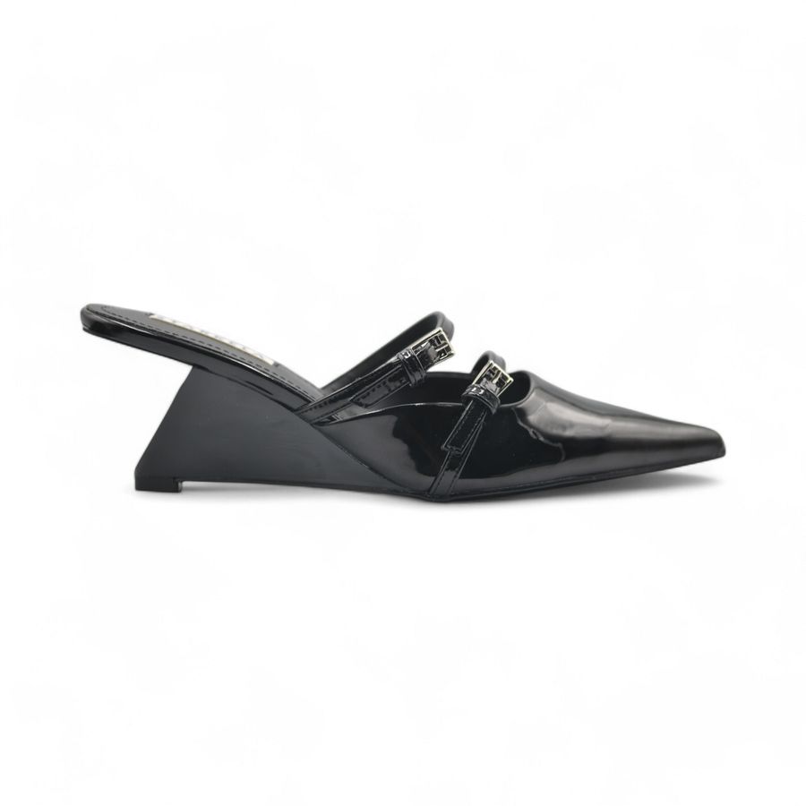 Giày Cao Gót Nữ TGG STM8-23 Màu Đen Da Bóng Size 36