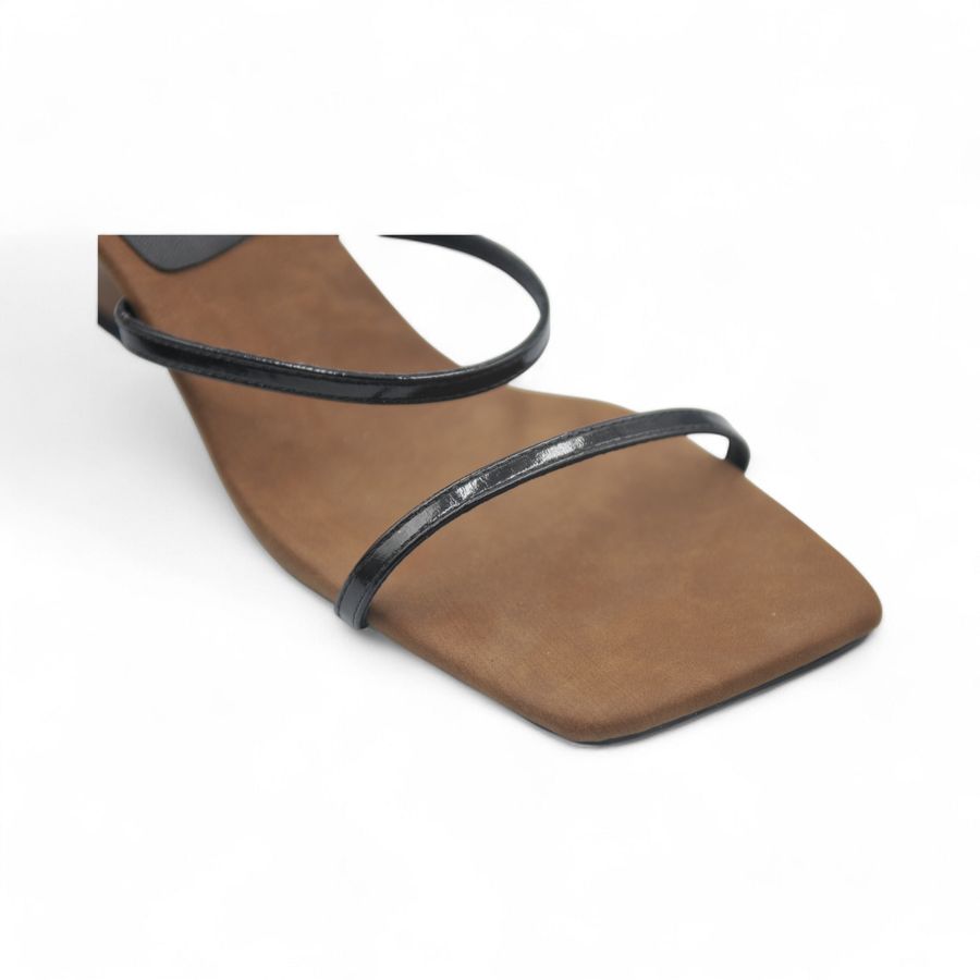 Giày Cao Gót Nữ TGG UN6808-1 Màu Đen Da Mềm Size 39
