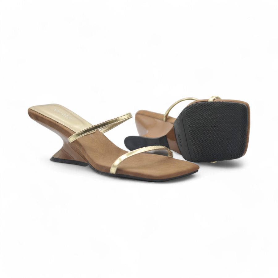 Giày Cao Gót Nữ TGG UN6808-1 Màu Vàng Da Mềm Size 36
