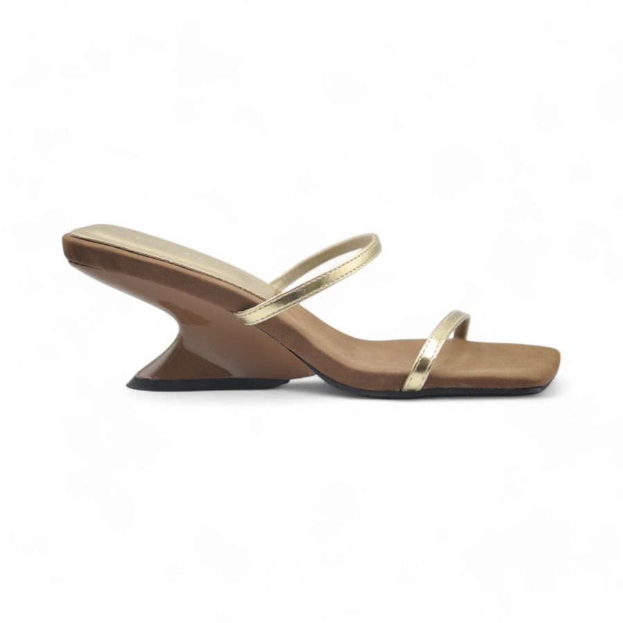 Giày Cao Gót Nữ TGG UN6808-1 Màu Vàng Da Mềm Size 36