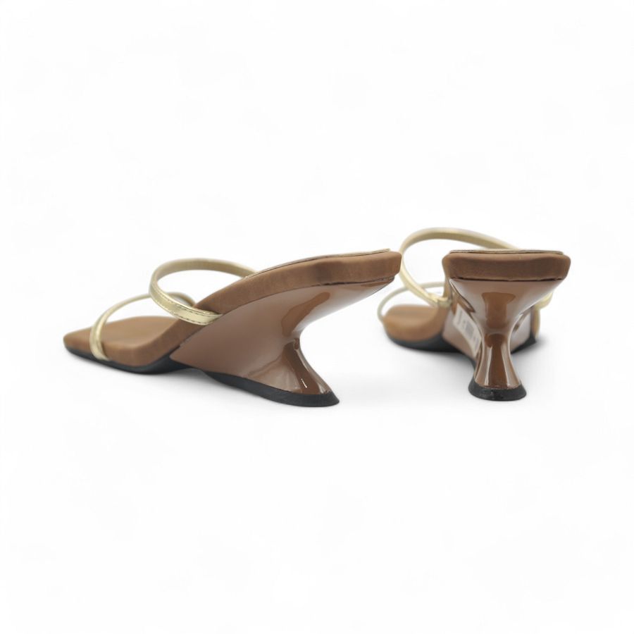 Giày Cao Gót Nữ TGG UN6808-1 Màu Vàng Da Mềm Size 36