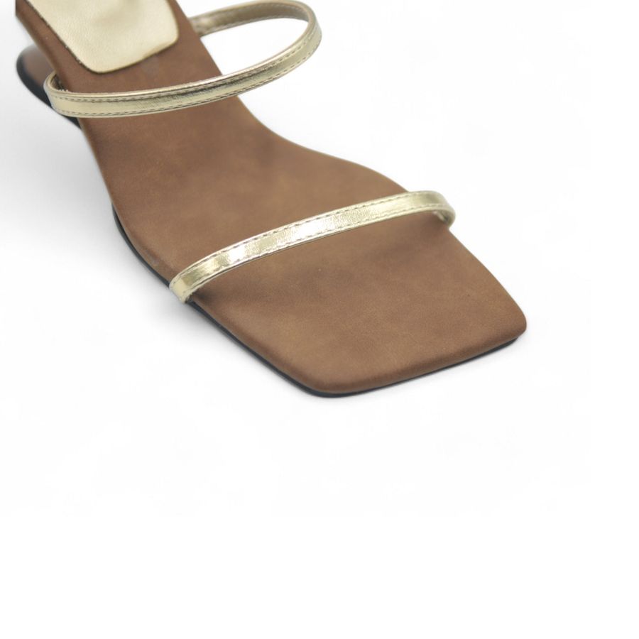 Giày Cao Gót Nữ TGG UN6808-1 Màu Vàng Da Mềm Size 36