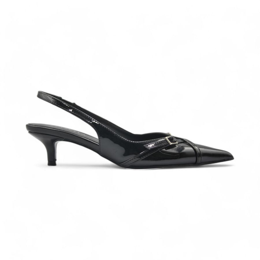 Giày Cao Gót TGG ST88-30 Màu Đen Da Trơn Size 39