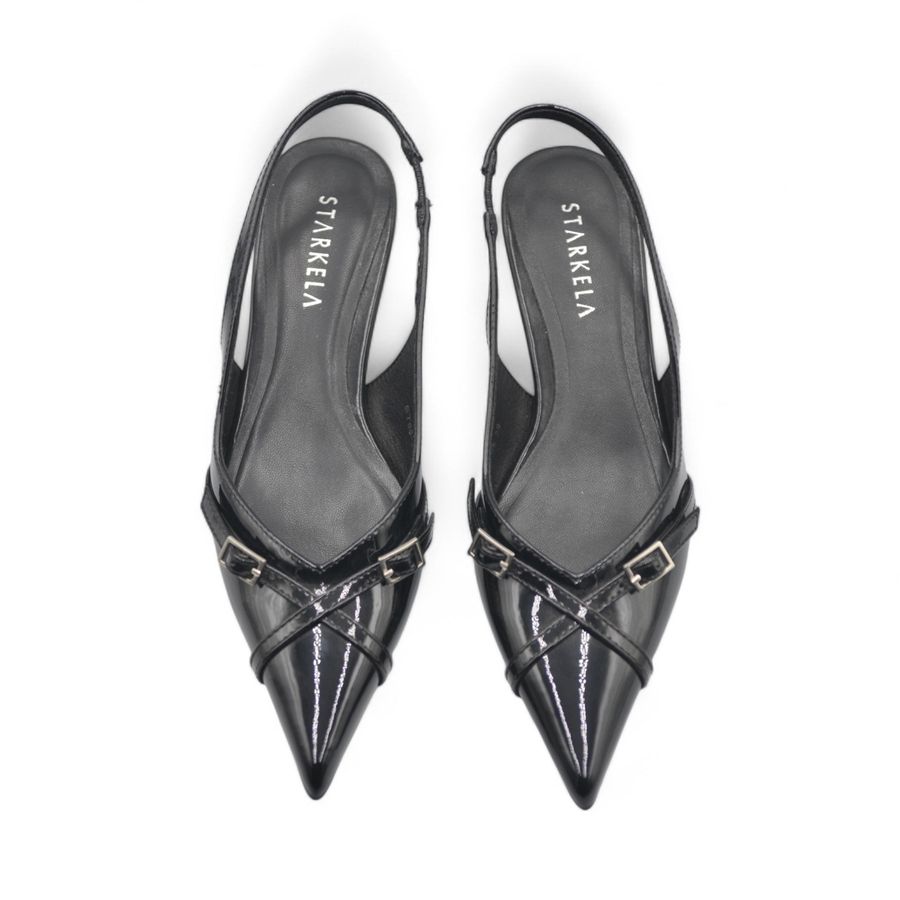 Giày Cao Gót TGG ST88-30 Màu Đen Da Trơn Size 39