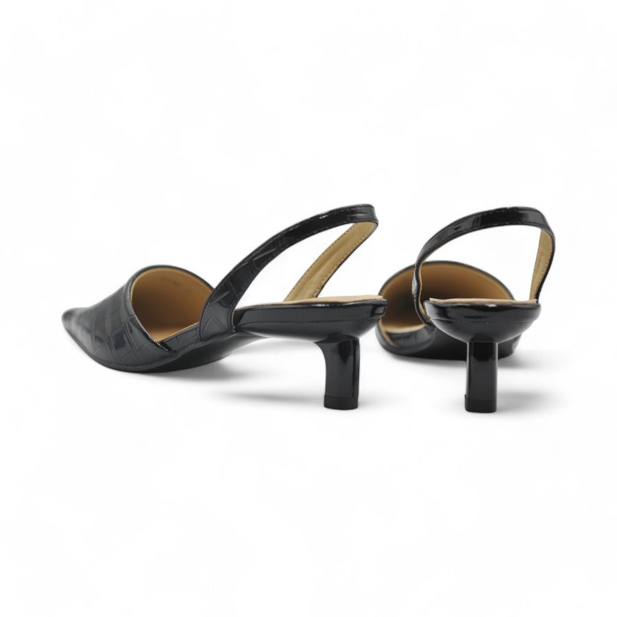 Giày Hở Gót Nữ TGG St1368 Màu Đen Da Mềm Size 39
