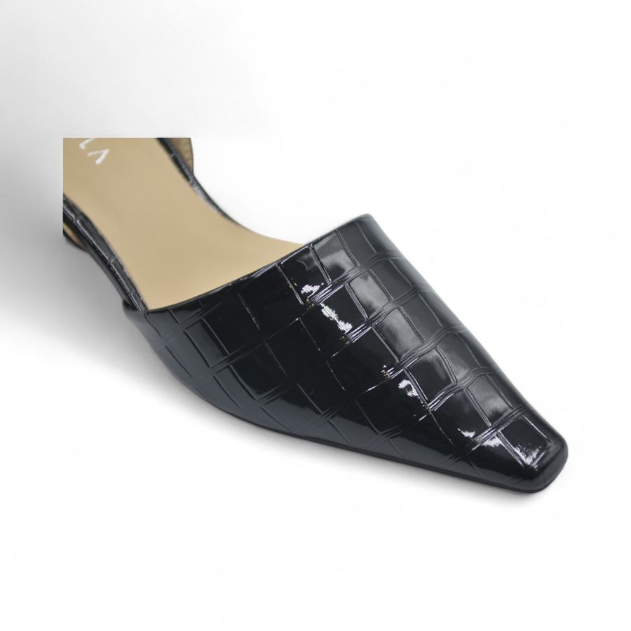Giày Hở Gót Nữ TGG St1368 Màu Đen Da Mềm Size 39