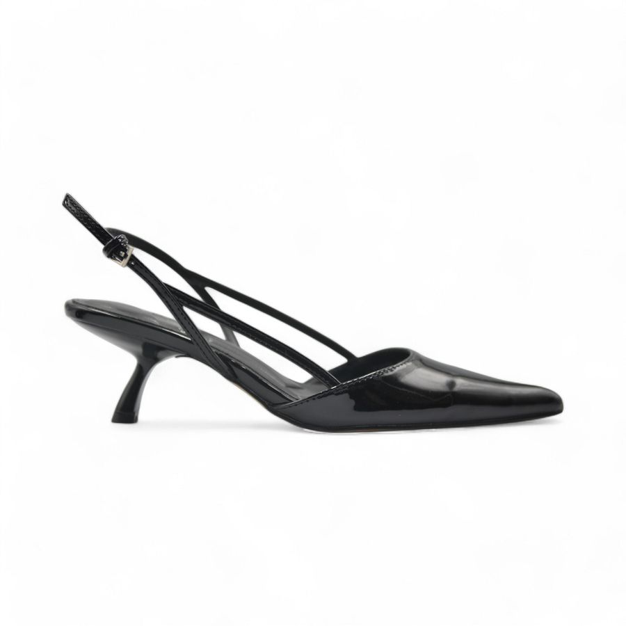 Giày Hở Gót Nữ TGG ST1679 Màu Đen Da Trơn Size 37