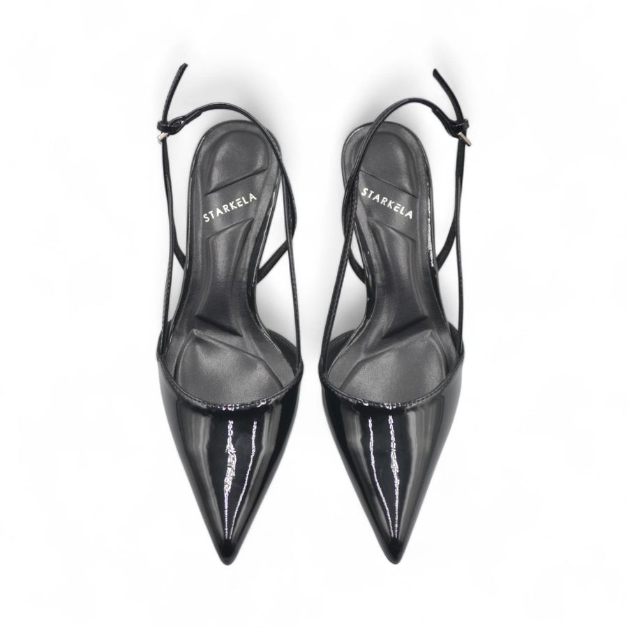 Giày Hở Gót Nữ TGG ST1679 Màu Đen Da Trơn Size 37