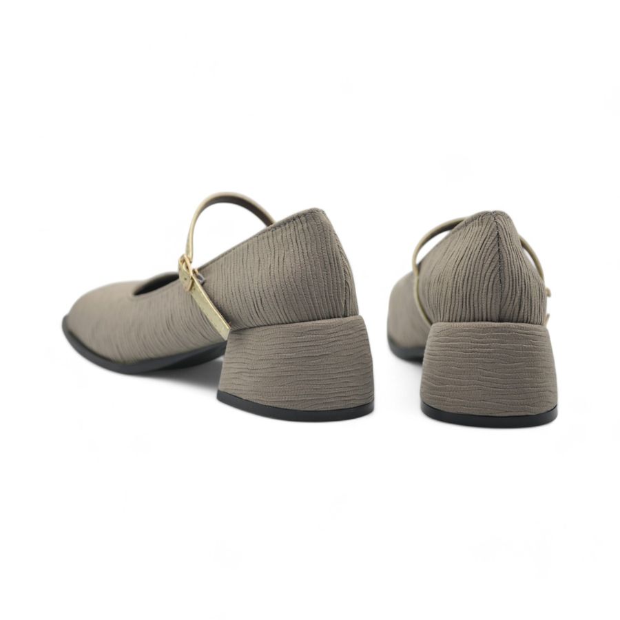 Giày Mary Jane Nữ TGG D1704 Màu Nâu Da Mềm Size 37