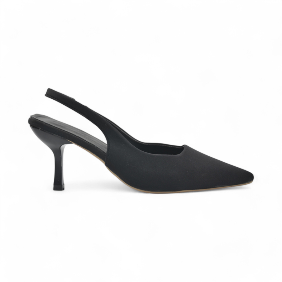 Giày Slingback Nữ TGG 116 Màu Đen Da Lì Size 36