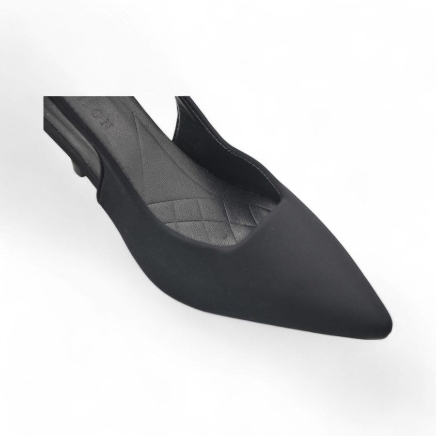 Giày Slingback Nữ TGG 116 Màu Đen Da Lì Size 40