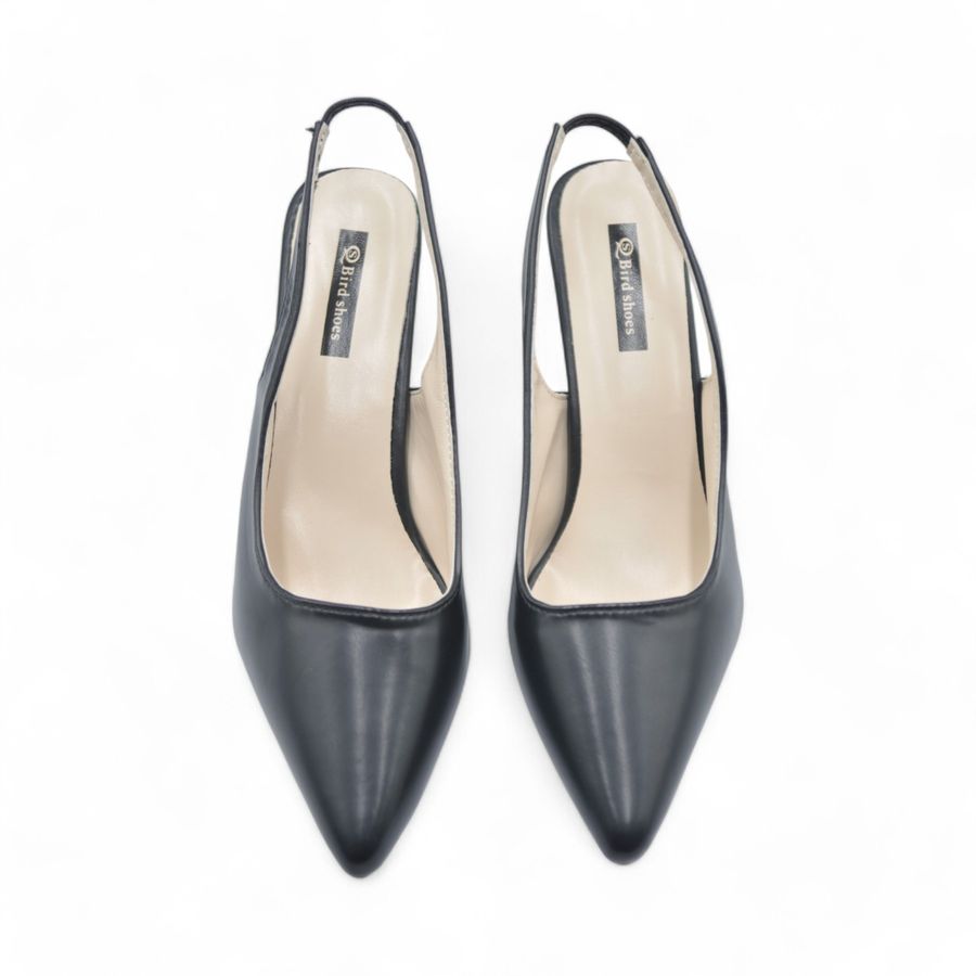 Giày Slingback Nữ TGG D1703 Màu Đen Da Pu Size 36