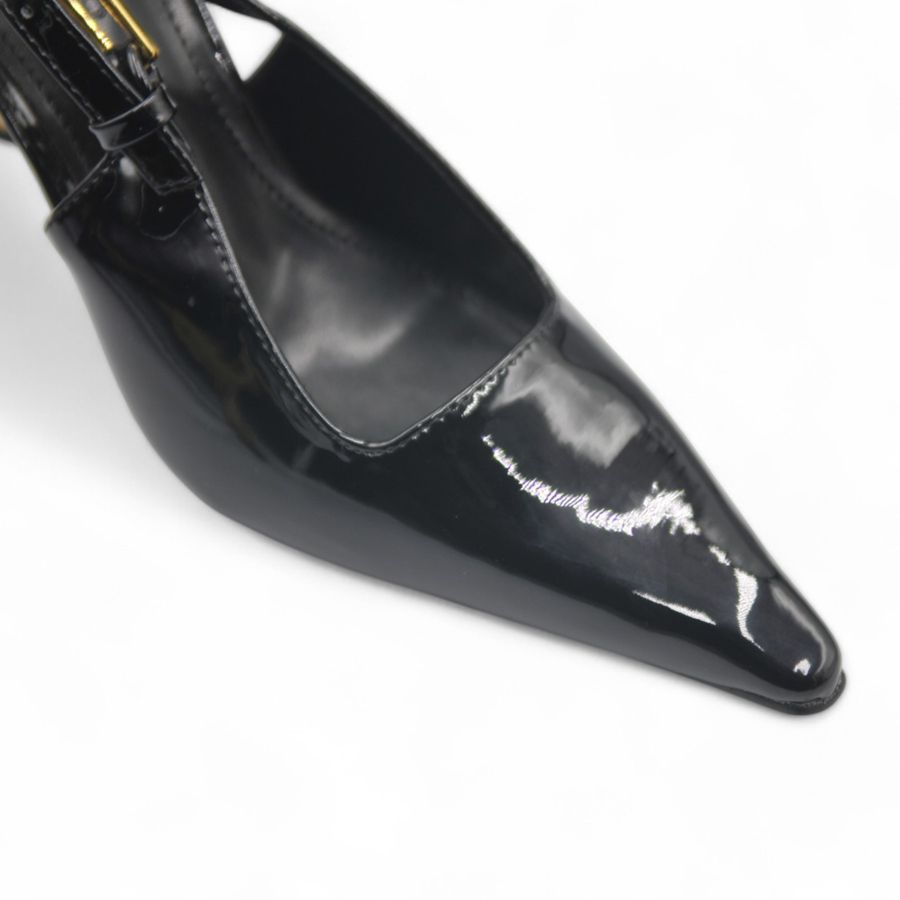Giày Slingback Nữ TGG M8988-1 Màu Đen Da Mềm Size 39