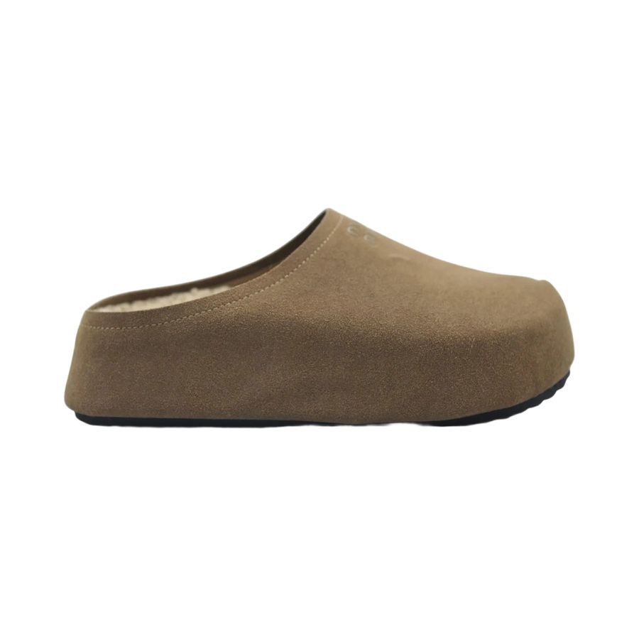 Giày Sục Nữ TGG 2680-35A Màu Nâu Da Lộn Size 36