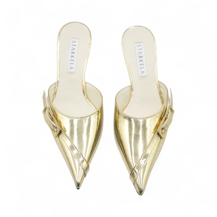 Giày Sục Nữ TGG ST88-16 Màu Vàng Da Bóng Size 37