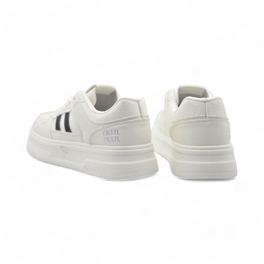 Giày Thể Thao Nữ TGG 2528 Màu Trắng Sọc Đen Size 36