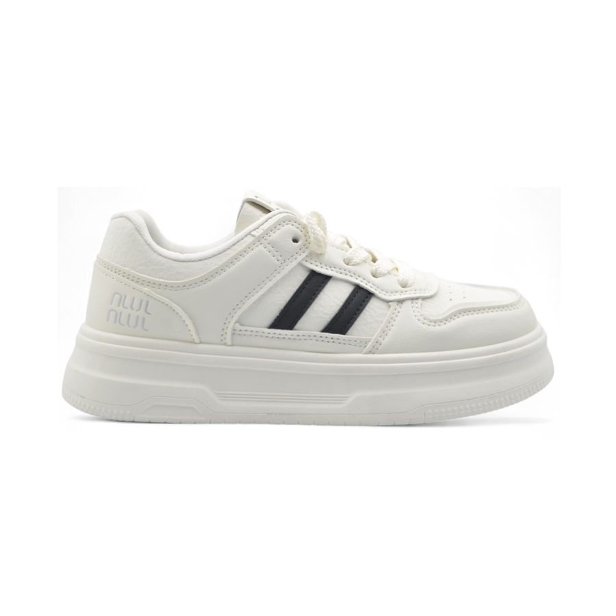 Giày Thể Thao Nữ TGG 2528 Màu Trắng Sọc Đen Size 36