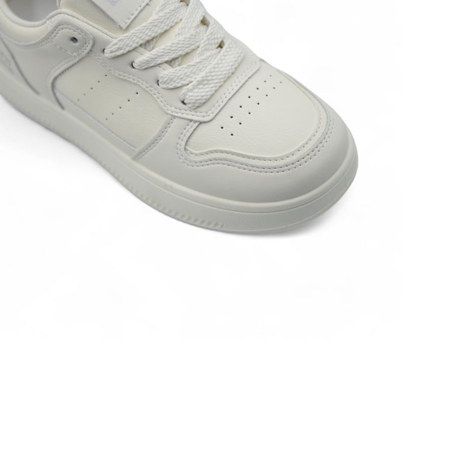 Giày Thể Thao Nữ TGG 651 Màu Trắng Da Lì Size 39