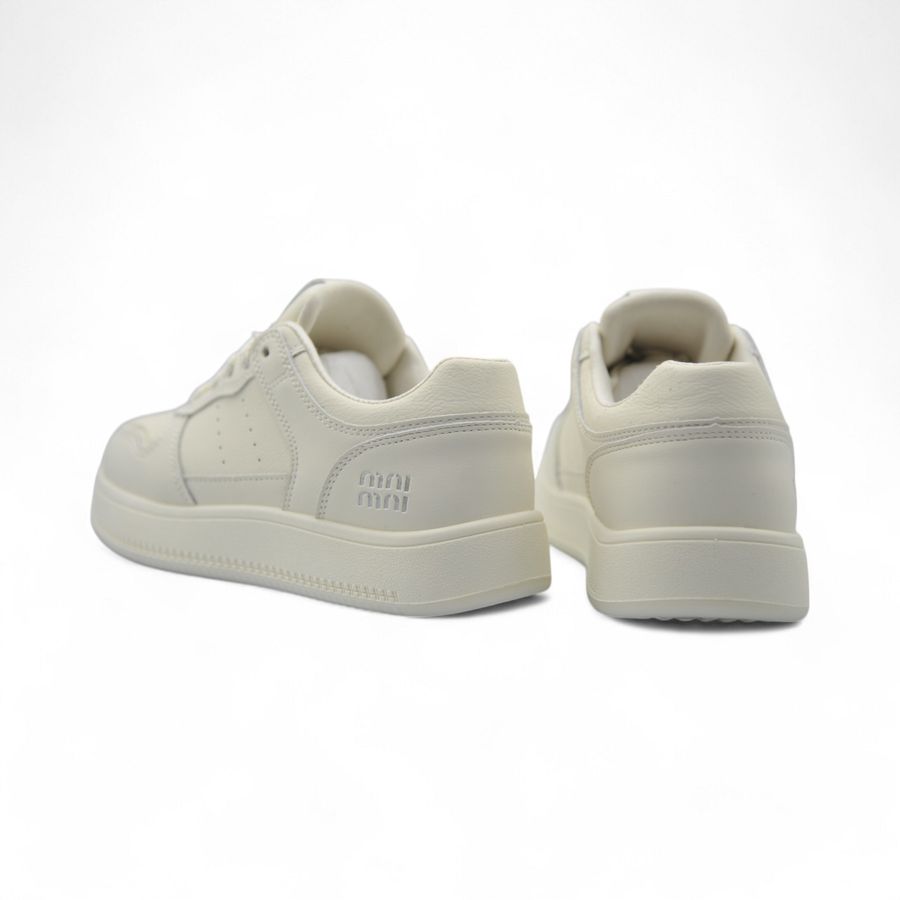 Giày Thể Thao Nữ TGG 651 Màu Trắng Da Lì Size 39