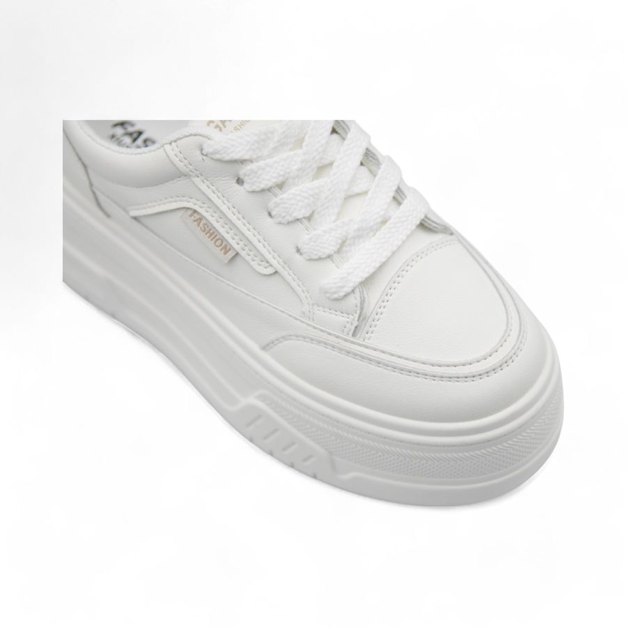 Giày Thể Thao Nữ TGG 827 Màu Trắng Gót Nâu Size 38