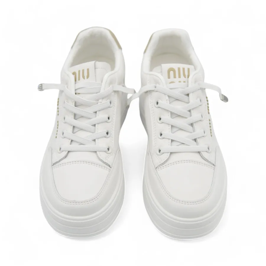 Giày Thể Thao Nữ TGG 8806 Trắng Phối Nâu Size 40