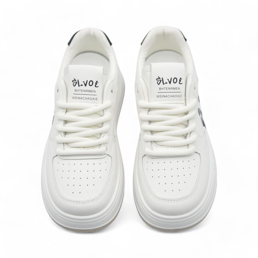 Giày Thể Thao Nữ TGG 9618 Màu Trắng Đế Nâu Size 39