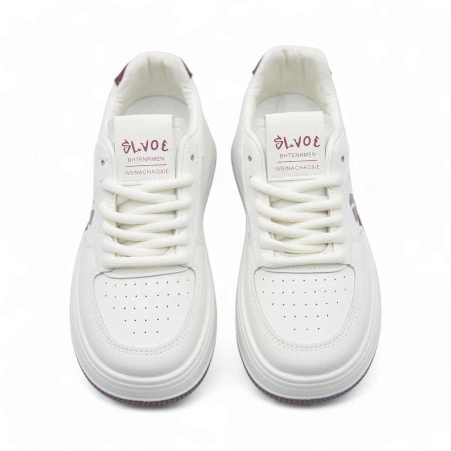 Giày Thể Thao Nữ TGG 9618 Màu Trắng Phối Đỏ Size 39