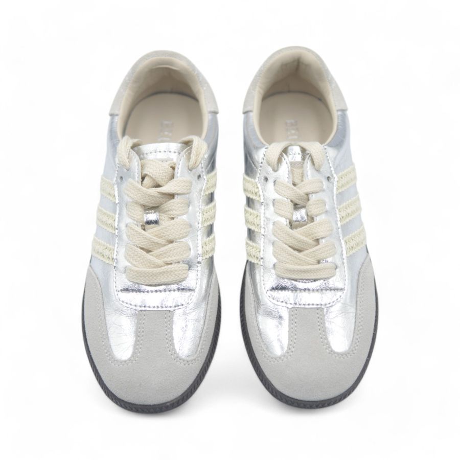 Giày Thể Thao Nữ TGG L066-13 Màu Bạc Da Mềm Size 39