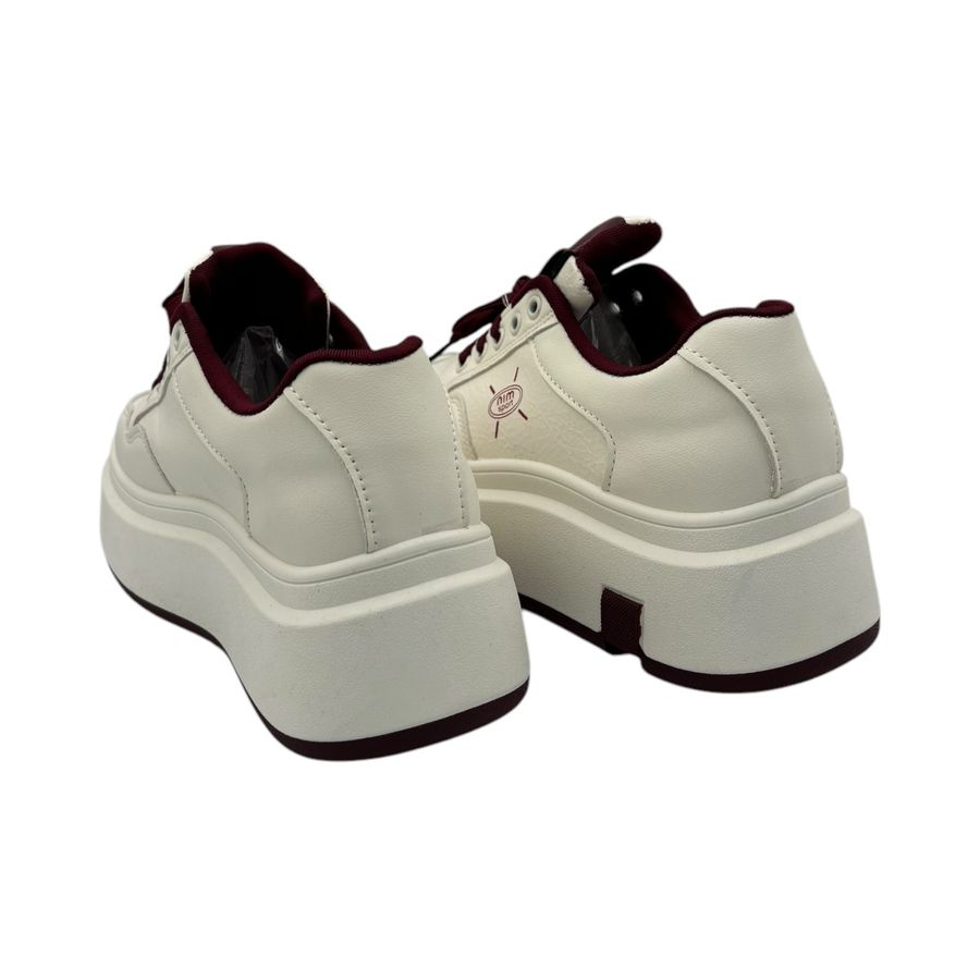 Giày Thể Thao Nữ TGG A-888 Màu Trắng Phối Đỏ Size 39
