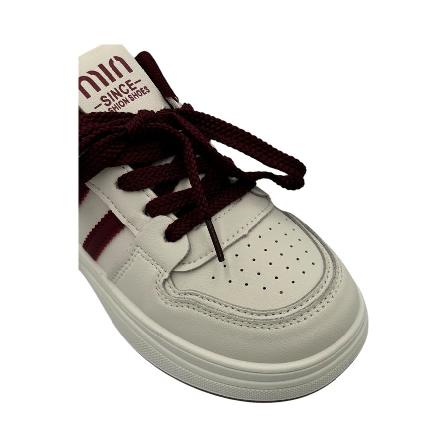 Giày Thể Thao Nữ TGG D55 Trắng Phối Đỏ Min Size 39