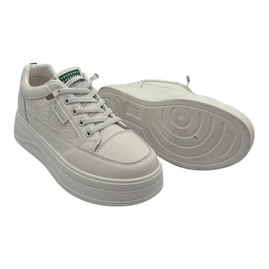 Giày Thể Thao Nữ TGG 8805 Trắng Phối Xanh Size 37