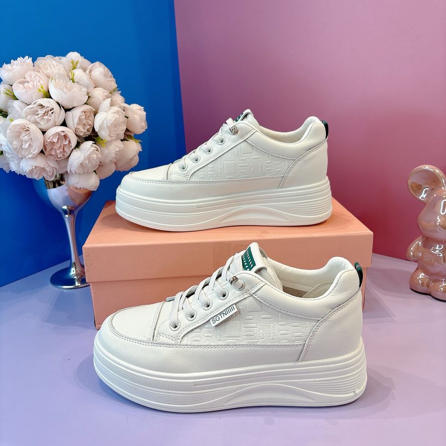 Giày Thể Thao Nữ TGG 8805 Trắng Phối Xanh Size 37
