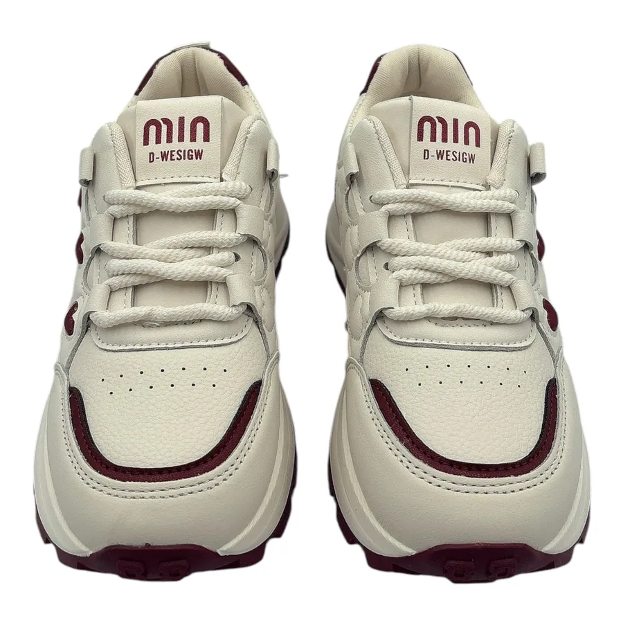 Giày Thể Thao Nữ TGG 8811 Màu Trắng Phối Đỏ Size 38