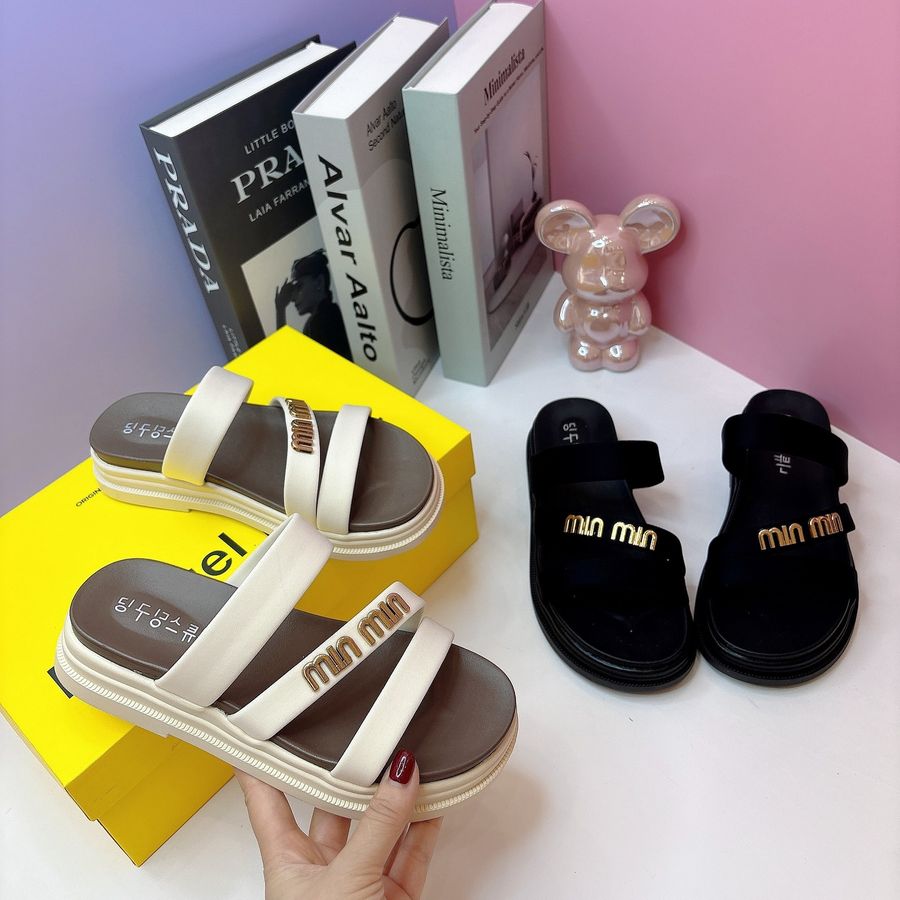 Dép Nữ TGG 716 Min Min Màu Đen Size 39