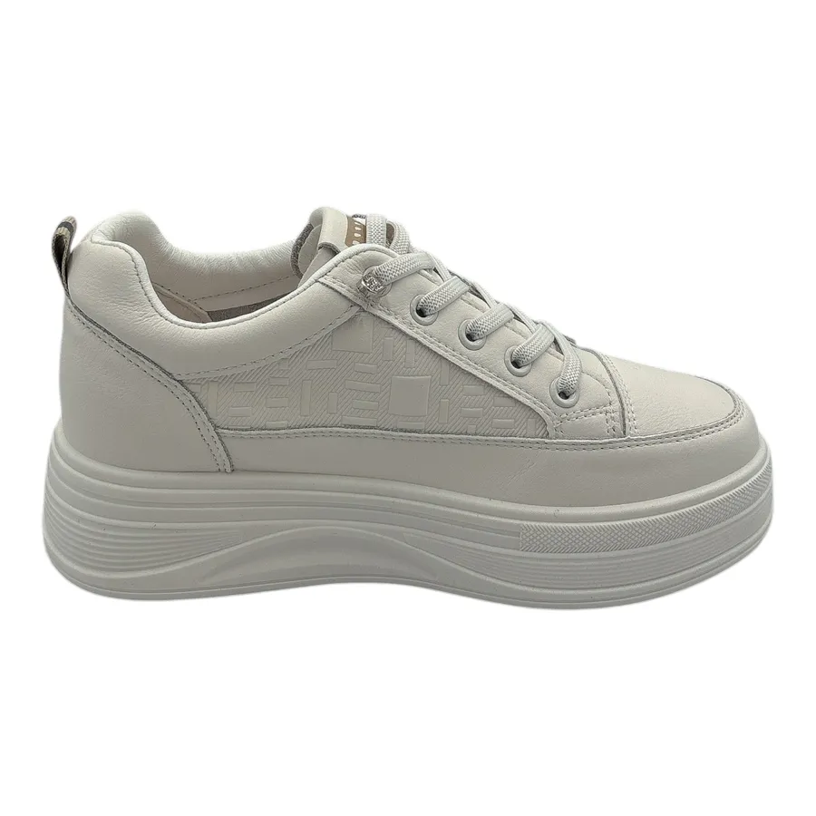 Giày Thể Thao Nữ TGG 8805 Trắng Phối Nâu Vàng Size 38