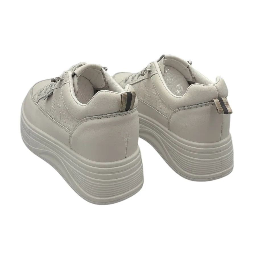 Giày Thể Thao Nữ TGG 8805 Trắng Phối Nâu Vàng Size 39