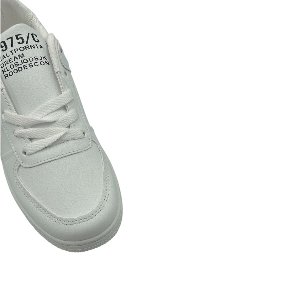 Giày Thể Thao Nữ TGG AJ008 Viền Đen Dây Trắng Size 40