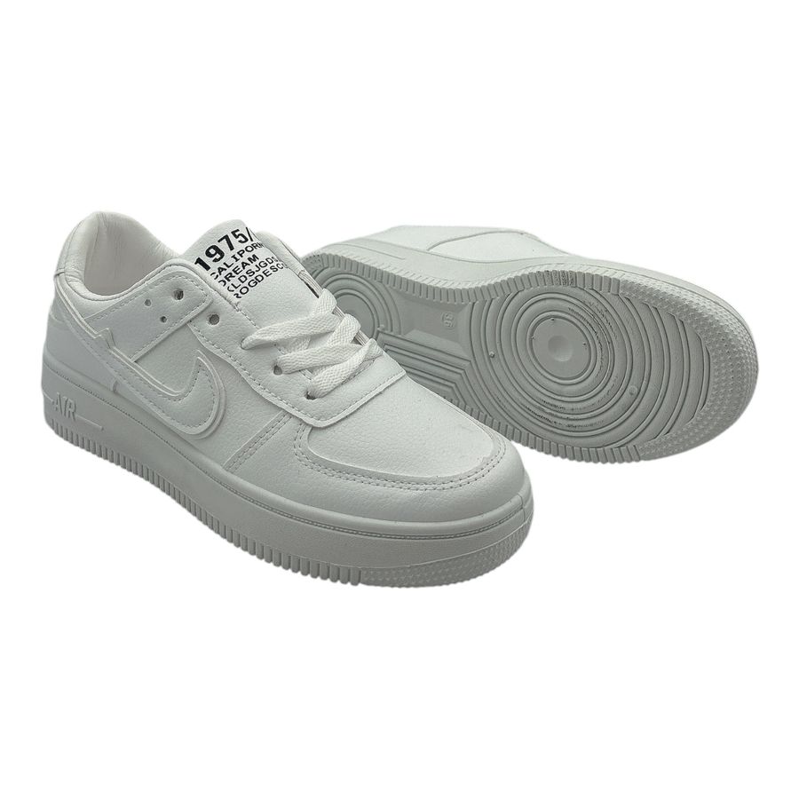 Giày Thể Thao Nữ TGG AJ008 Viền Trắng Dây Trắng Size 38