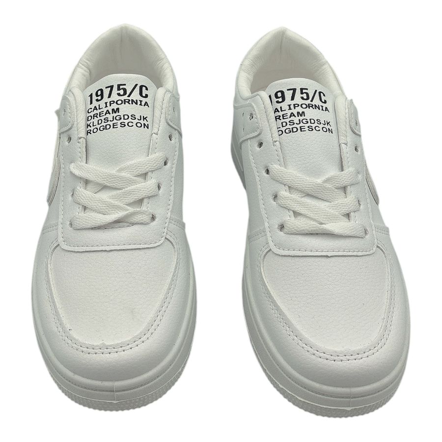 Giày Thể Thao Nữ TGG AJ008 Viền Trắng Dây Trắng Size 38