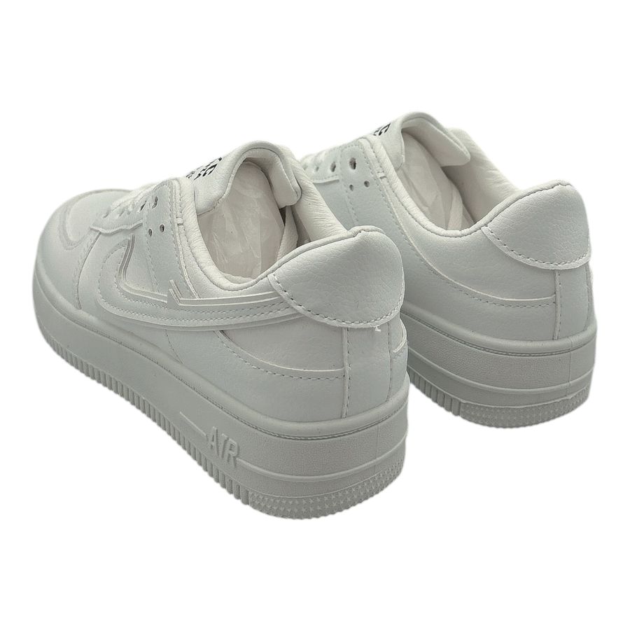 Giày Thể Thao Nữ TGG AJ008 Viền Trắng Dây Trắng Size 38