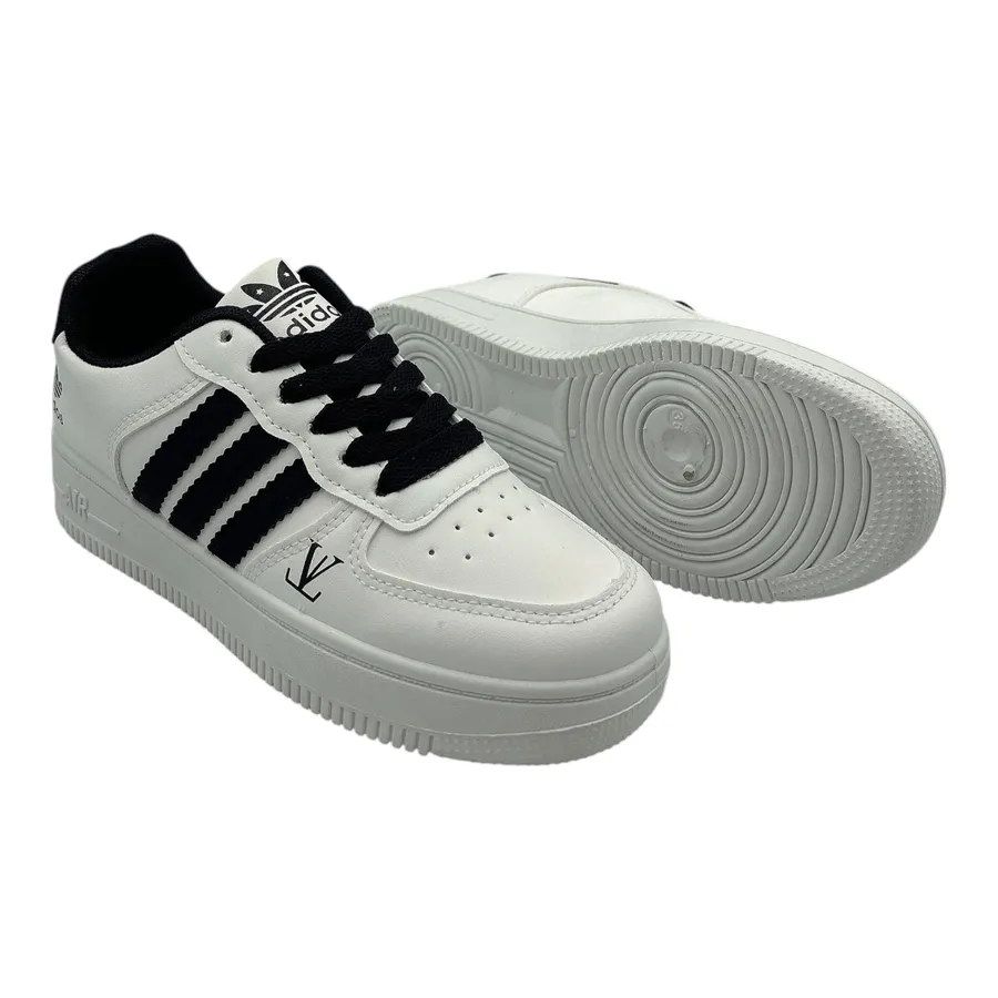 Giày Thể Thao Nữ TGG AJ389 Trắng Phối Dây Đen Size 38
