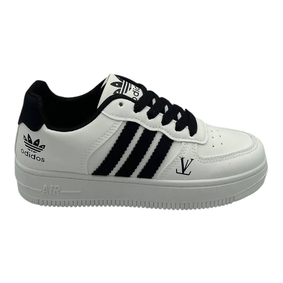 Giày Thể Thao Nữ TGG AJ389 Trắng Phối Dây Đen Size 38