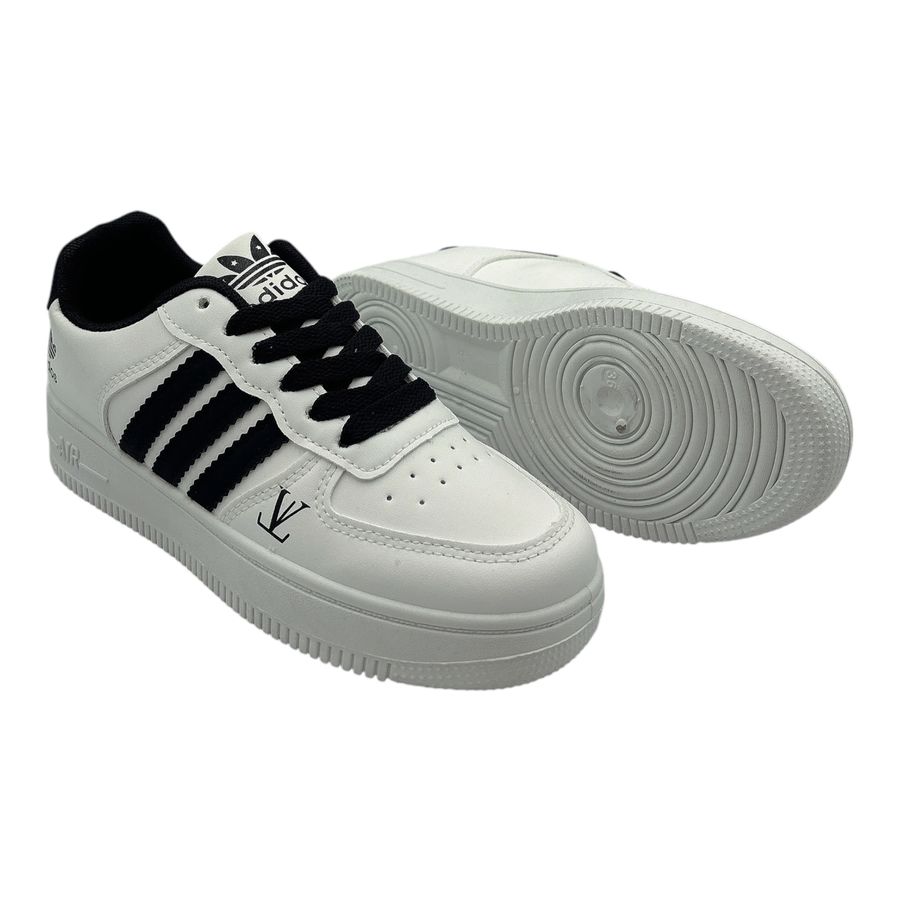 Giày Thể Thao Nữ TGG AJ389 Trắng Phối Dây Đen Size 39