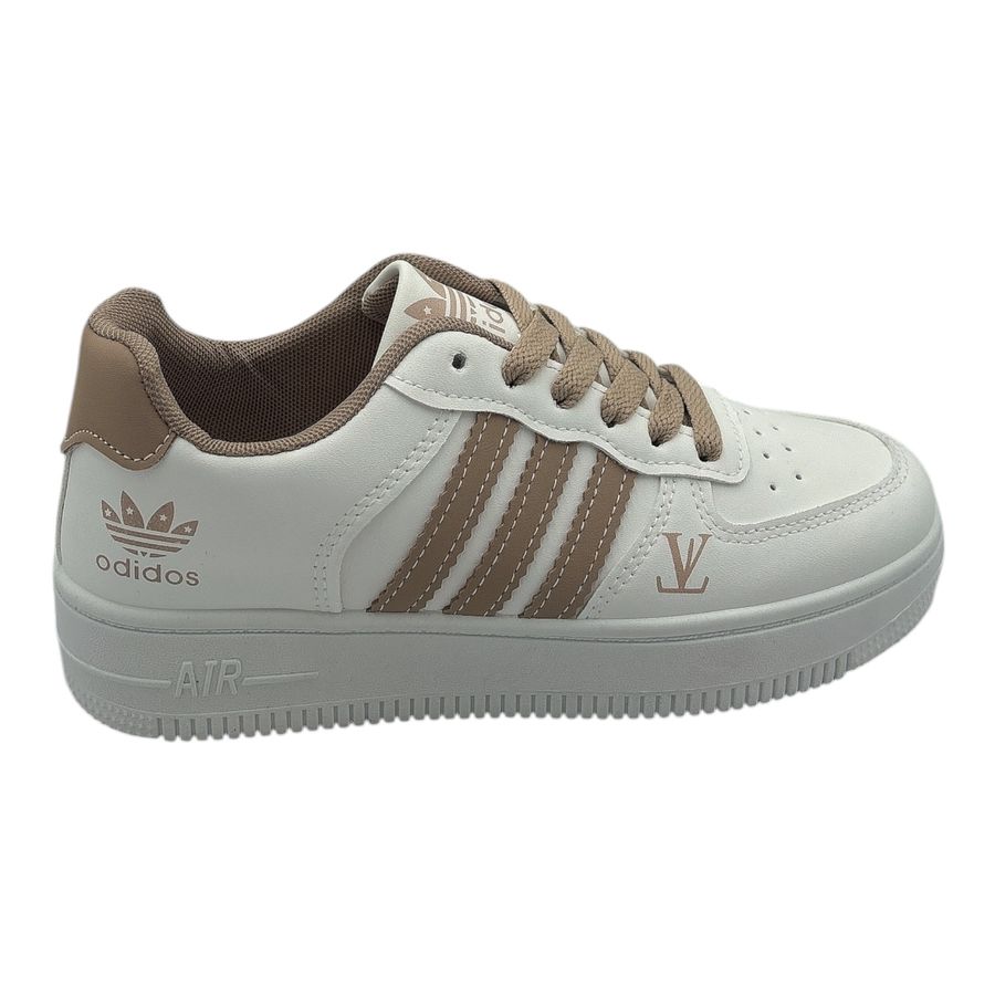 Giày Thể Thao Nữ TGG AJ389 Trắng Phối Dây Nâu Size 39