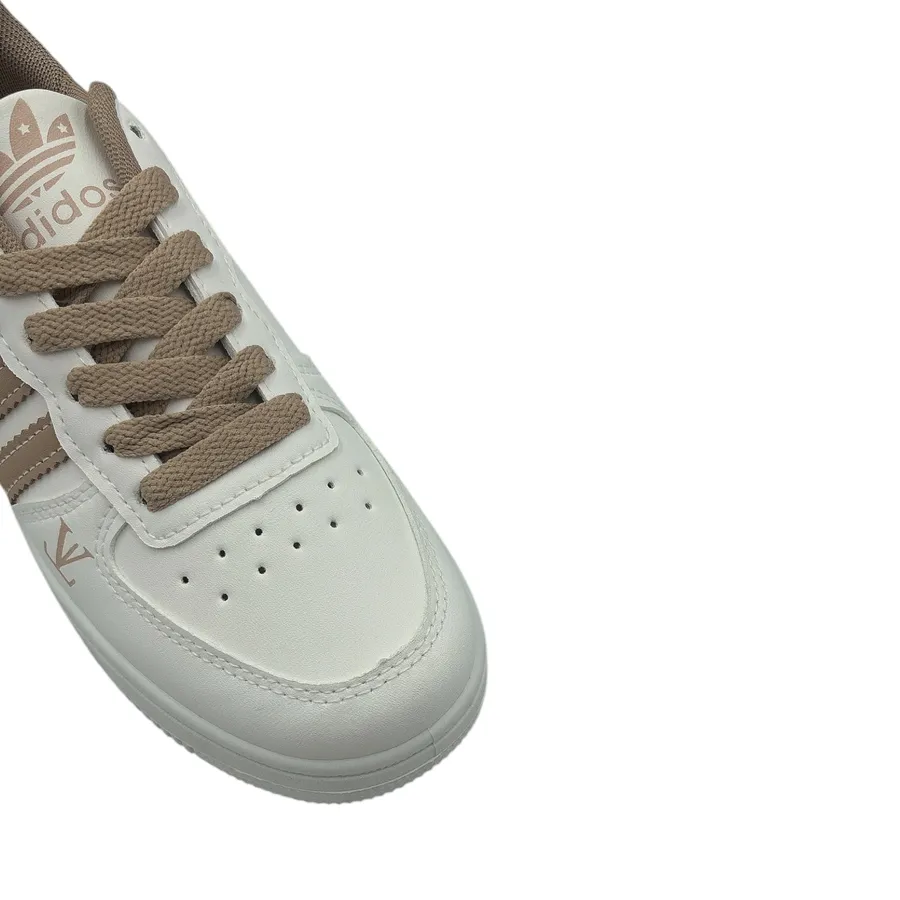 Giày Thể Thao Nữ TGG AJ389 Trắng Phối Dây Nâu Size 39