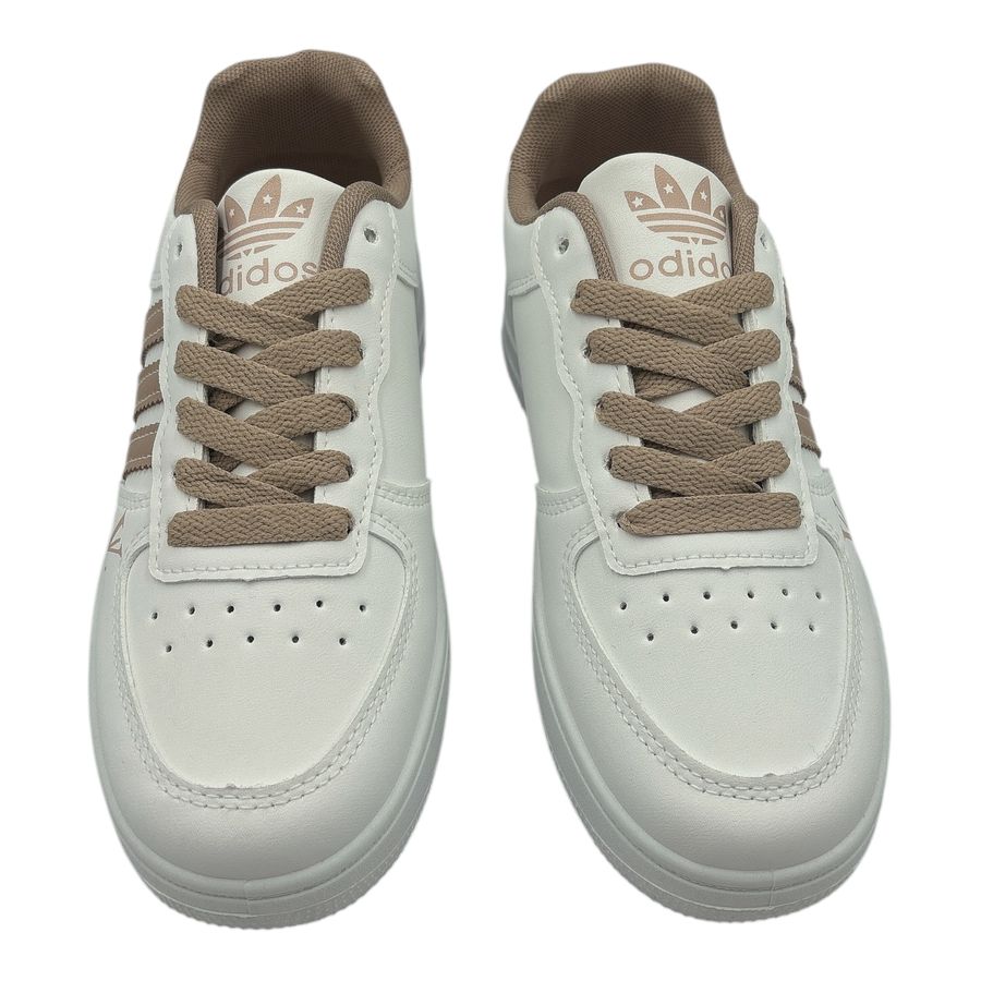 Giày Thể Thao Nữ TGG AJ389 Trắng Phối Dây Nâu Size 39
