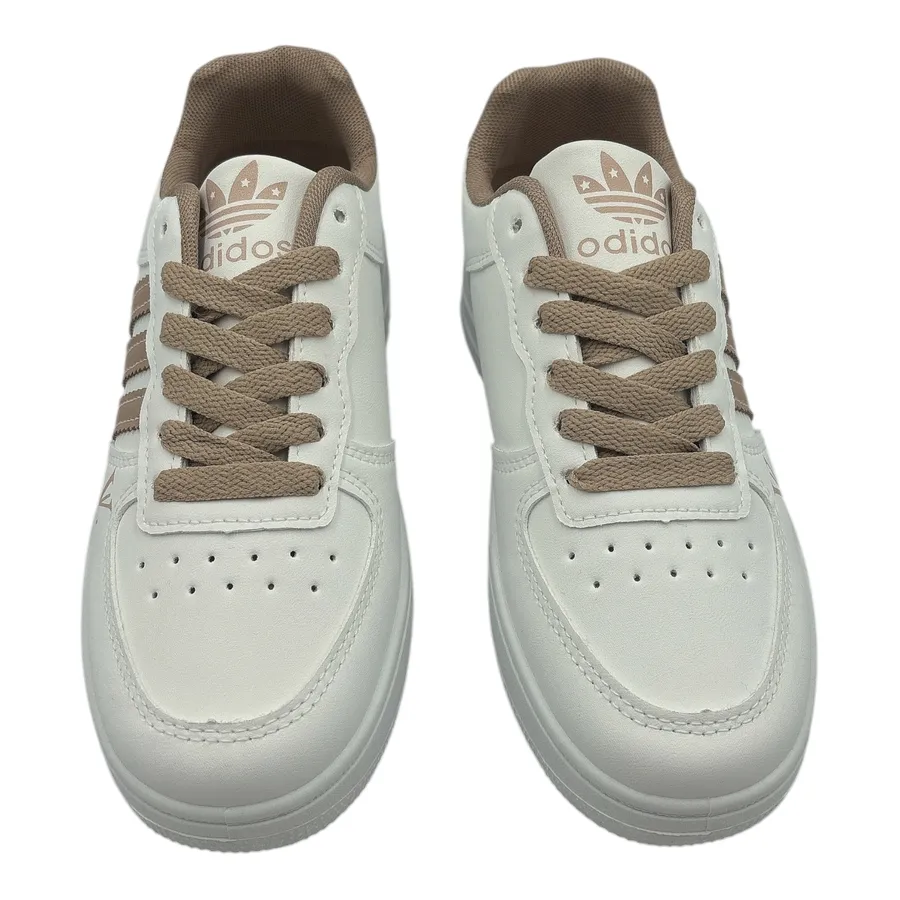 Giày Thể Thao Nữ TGG AJ389 Trắng Phối Dây Nâu Size 40